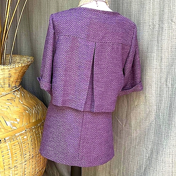 Retro Purple Herringbone Suite - Picture 3 of 7